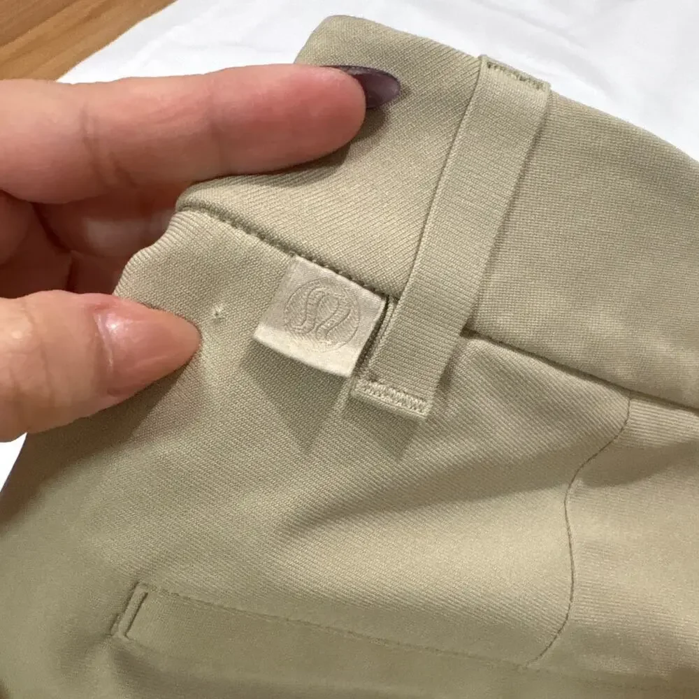 Lululemon Men’s ABC Slim Warpstreme Pants Tan Size 28 Chino Athleisure Casual - Picture 4 of 9